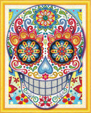 Kit toile peinture et diamants - Dia de los muertos