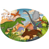 Puzzle 205 pièces Voyage, découvre et explore: Les dinosaures