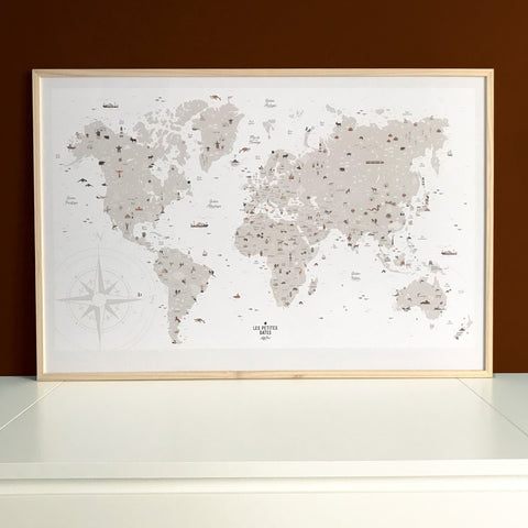 Affiche "carte du monde" à dater !