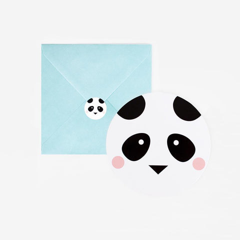 Cartes invitations - Panda