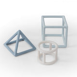 Jouet trio formes silicone