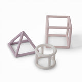 Jouet trio formes silicone