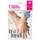 Kit bracelets à messages - Perles alphabets - Best friends