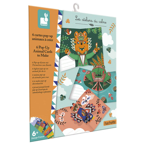 6 cartes Pop-up animaux à créer