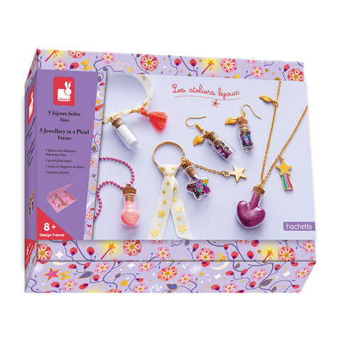 Coffret 4 bijoux fioles de Fées à créer