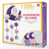 Kit mobile à coudre suspension licorne