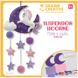 Kit mobile à coudre suspension licorne