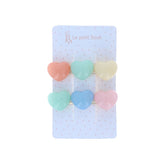 Lot de 2 barrettes cœurs