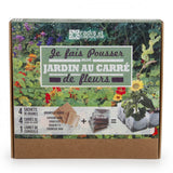 Jardin au carré de fleurs