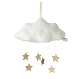 Mobile nuage  avec étoiles blanc
