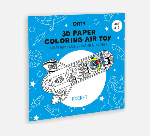 3D AIR TOY à colorier et gonfler - Rocket