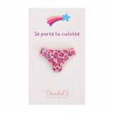 Pin's je porte la culotte Léopard