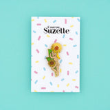 Pin's Femme Tournesol -  Coucou Suzette