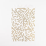 10 pochettes en papier - Perles dorées métallisées