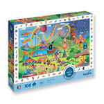 Puzzle 100 pièces "Cherche et trouve" - Fête foraine