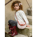 Sac bandoulière + porte-monnaie imp. cerises / tomette