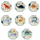 Assortiment de 8 assiettes - Royaume des dinosaures