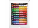 12 maxi crayons cire bicolores