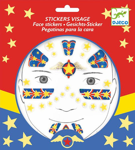 Stickers visage - Super Héros