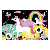 Glow in the dark Puzzle - Licornes 100 pièces