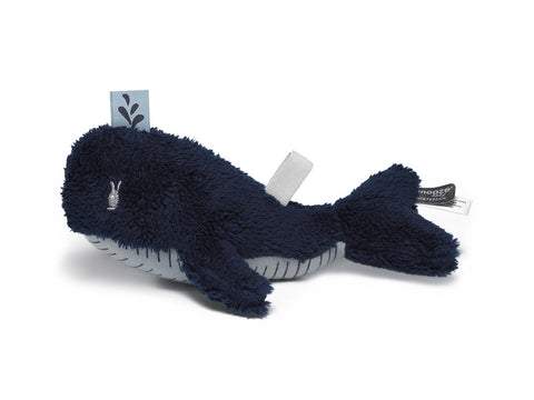 doudou snoozebaby baleine bleu marine