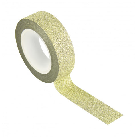 Washi tape - ruban adhésif glitter or