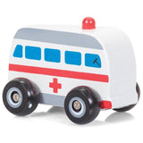 Petits véhicules de secours en bois